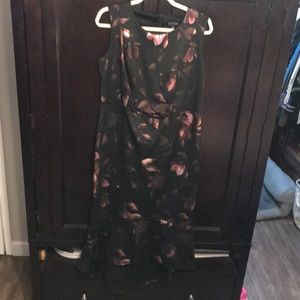 Black and rose dress size 14W